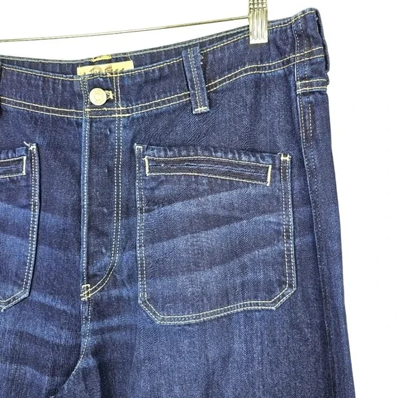 We The Free Wide Leg Women's Jeans Dark Wash Size 31 - Picture 6 of 10